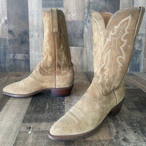 Lucchese N1518J4 Suede 1883 Western Cowboy Boots Mens 10 D